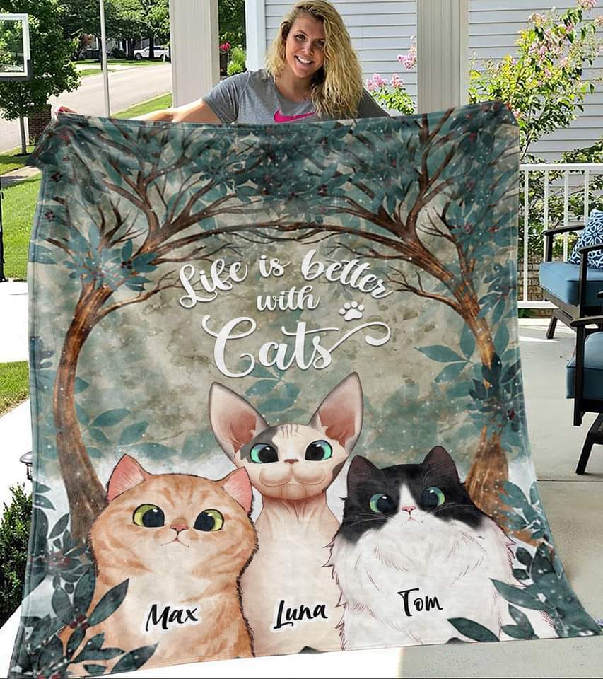 Personalized Pet Blanket for Cat/Dog Lovers