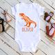 Custom Name Dinosaur Baby Onesies - Made in USA