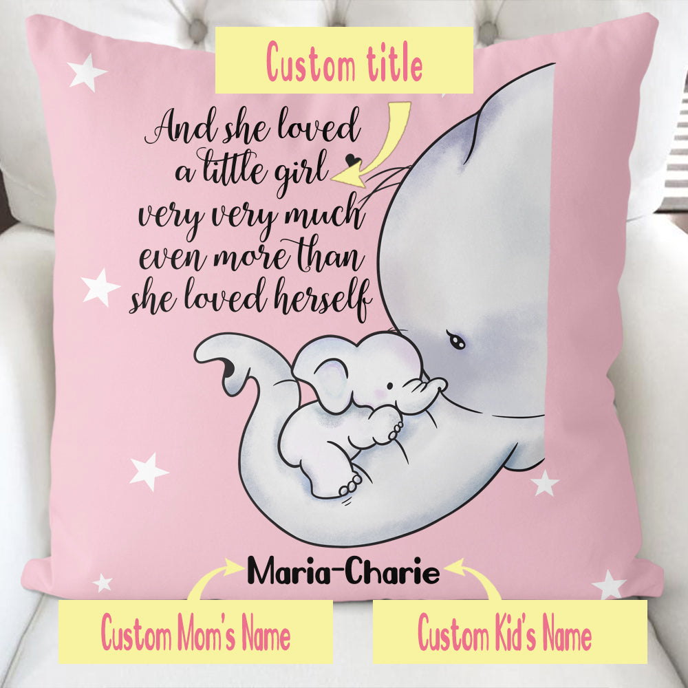 Custom Name Elephant Pillowcase