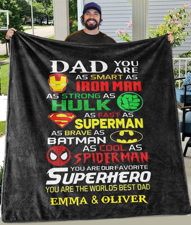 Custom Father's Day Blankets