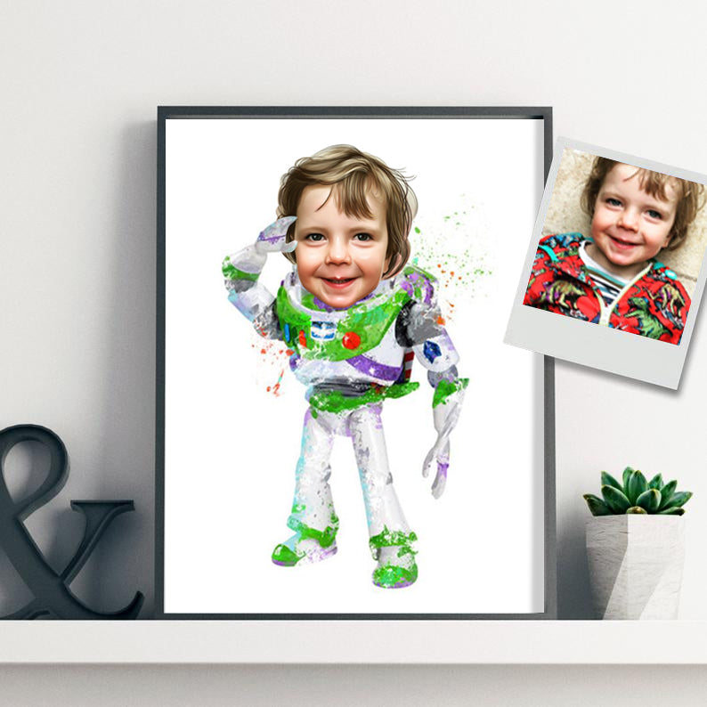 CUSTOM HERO PORTRAIT CANVAS PRINT II-BUY 2 SAVE 10%