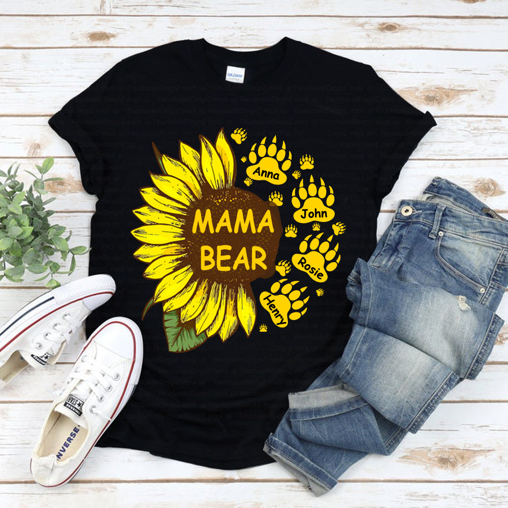 Custom Mama Bear Unisex Heavy Cotton Tee