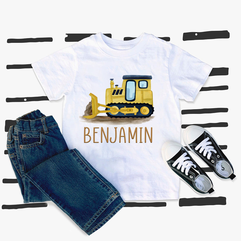 Custom Name Truck Kids Tee - Ships in 3-5 Business Days