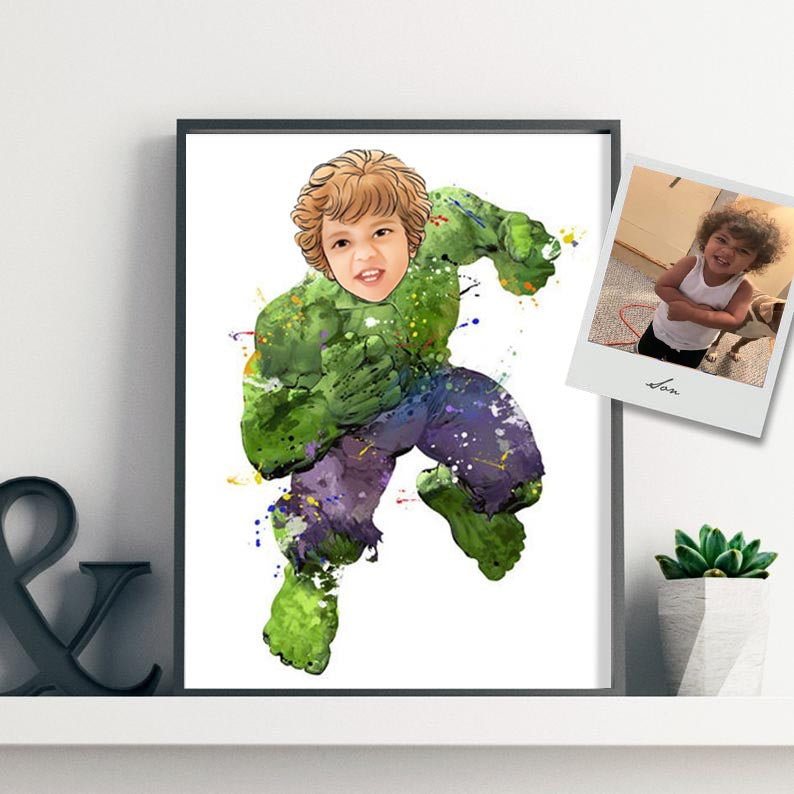 CUSTOM HERO PORTRAIT CANVAS PRINT I-BUY 2 SAVE 10%