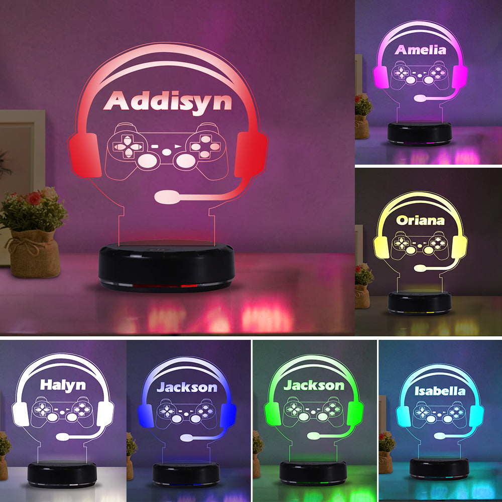 Custom Name Switch Earphone Night Lights
