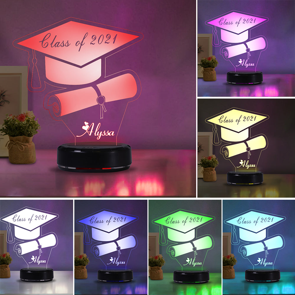 Custom Name Graduation Acrylic Night Lights II