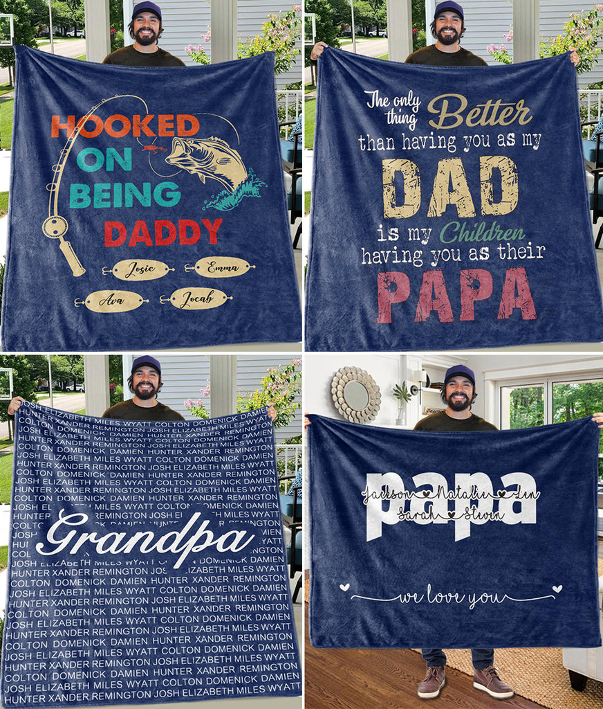 Custom Dad Blankets