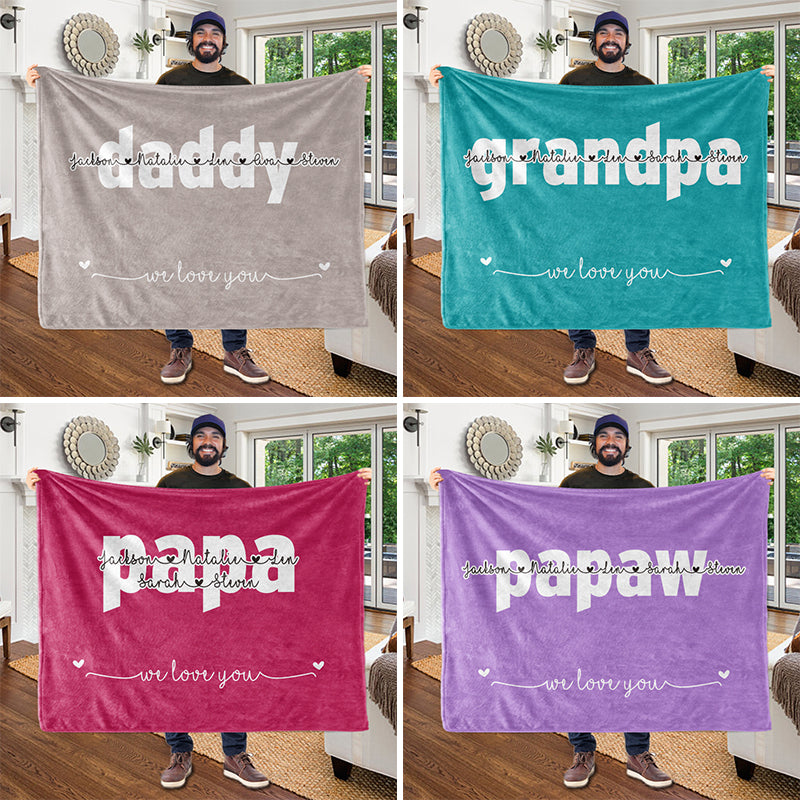 Custom Father's Day Blankets