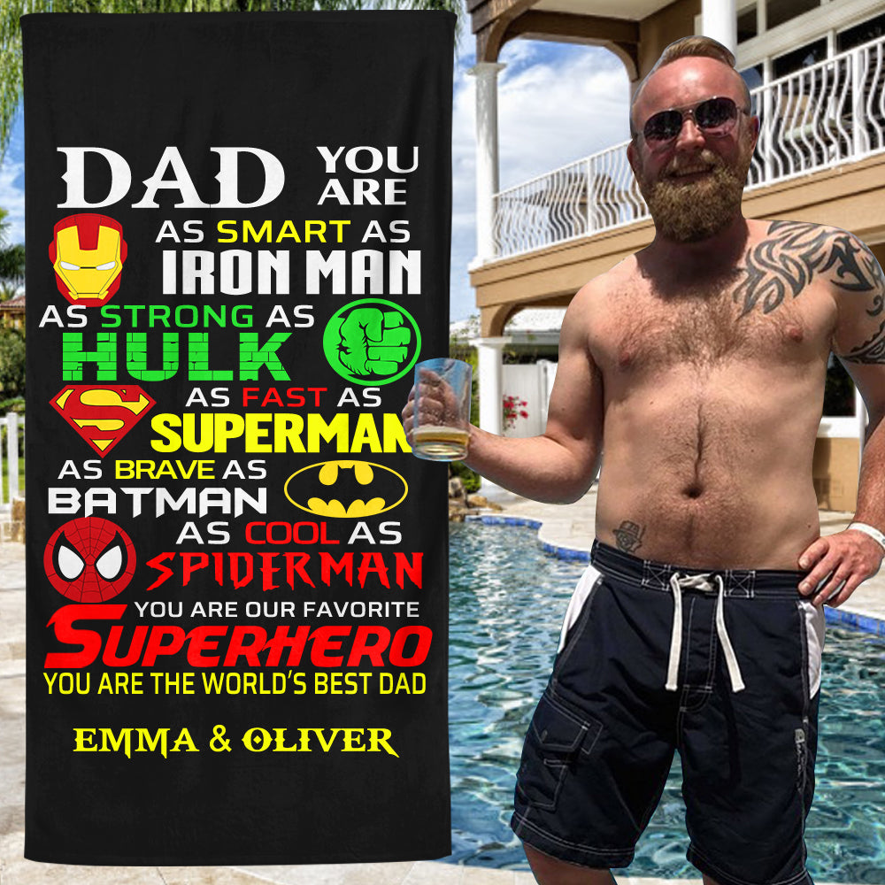 Custom Father's Day Beach Towels