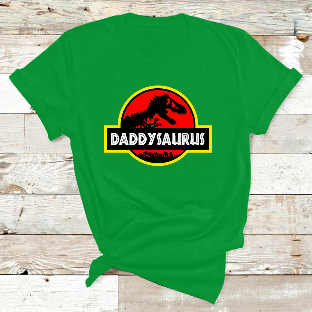 Personalized Name Dinosaur Gildan 5000 Unisex Heavy Cotton T-Shirt - Made in USA