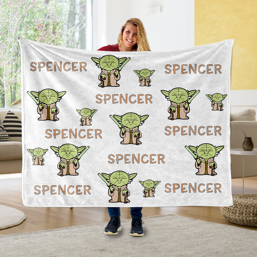 Custom Cozy Plush Fleece Blankets with Name - BUY 2 SAVE 10%