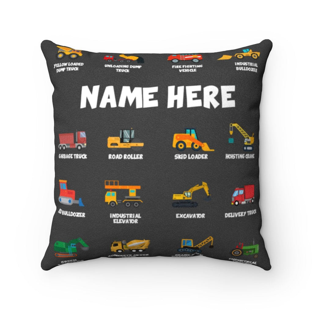 Personalized Name Construction Pillow