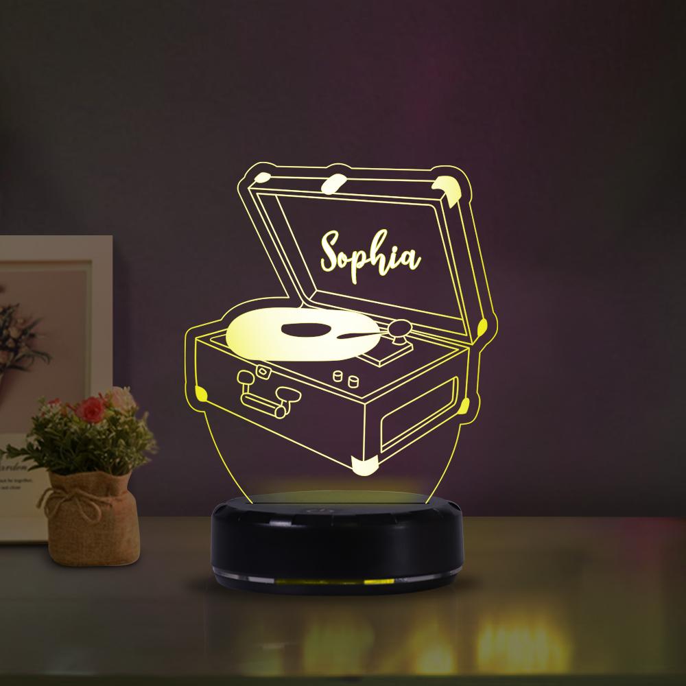 Personalized phonograph acrylic light