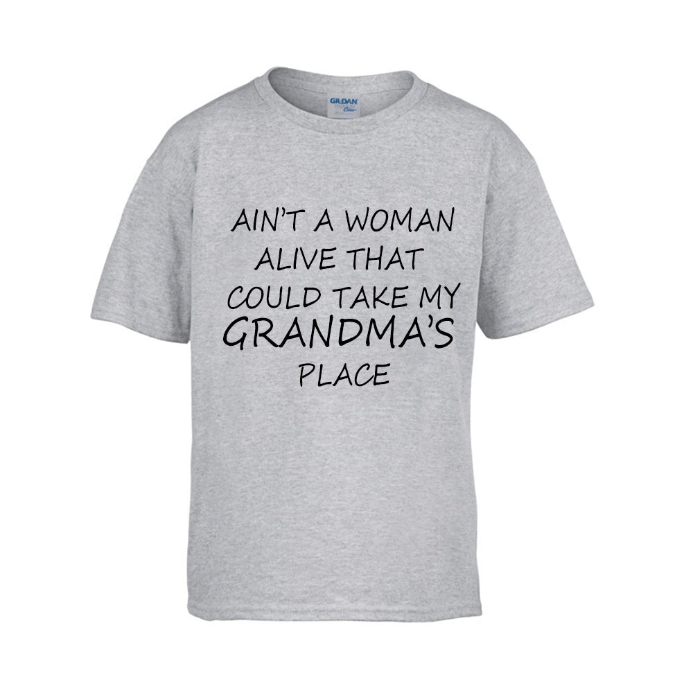 Custom Ain't A Woman Alive That Could Take My Grandma's Place T-Shirt - Kids Tee