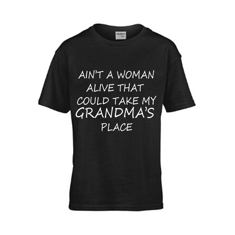 Custom Ain't A Woman Alive That Could Take My Grandma's Place T-Shirt - Kids Tee