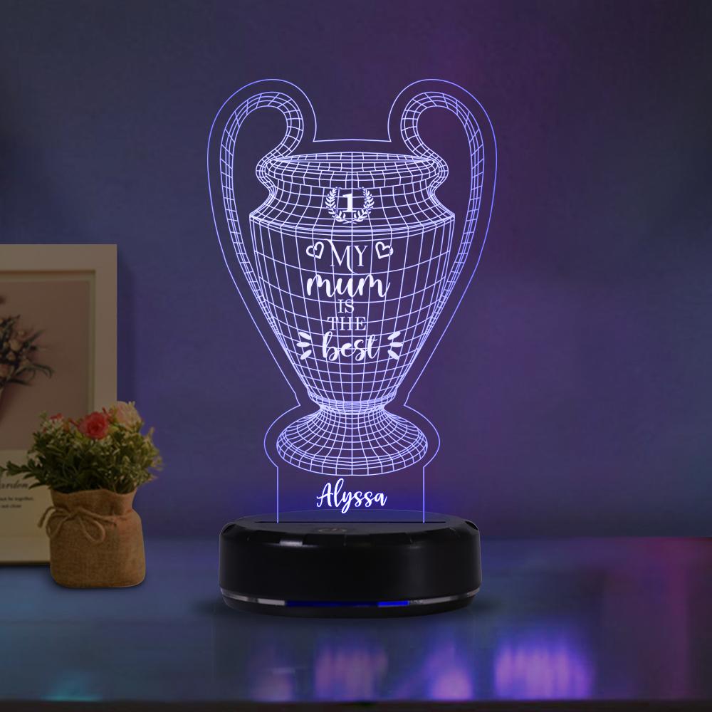 Custom Name Trophy Acrylic Night Light