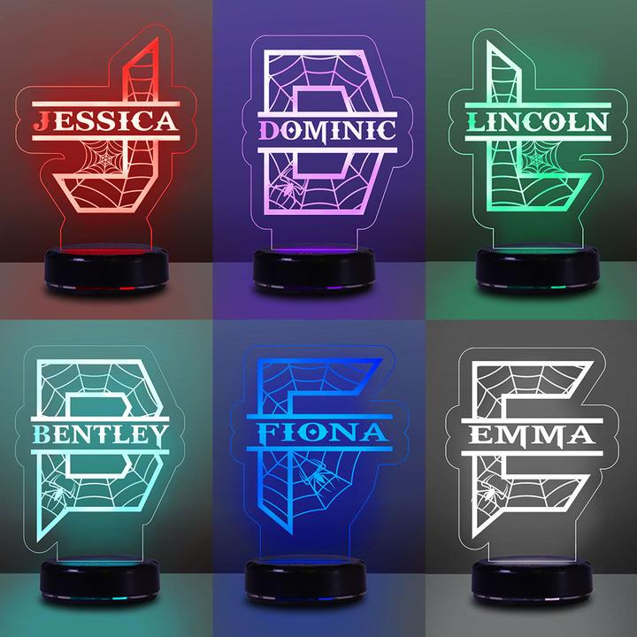 Custom Initial & Name Night Light - 7 Colors 3D Night Light, New Christmas Gift!