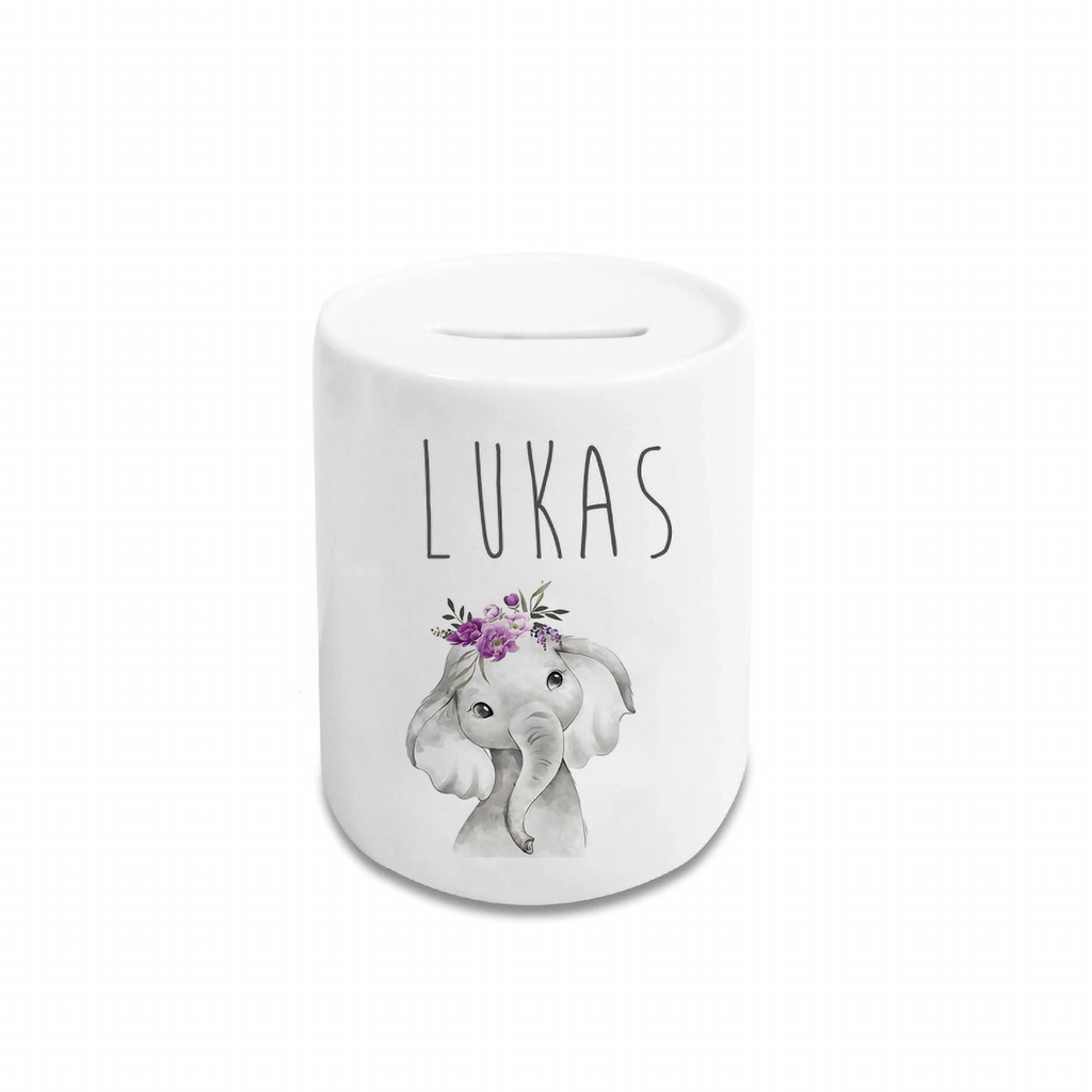 Personalized Cartoon Money Box II27 - Elephant