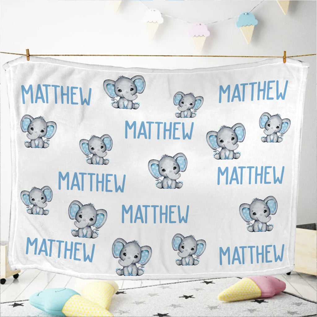 Baby Swaddle Fleece Blanket-elephant