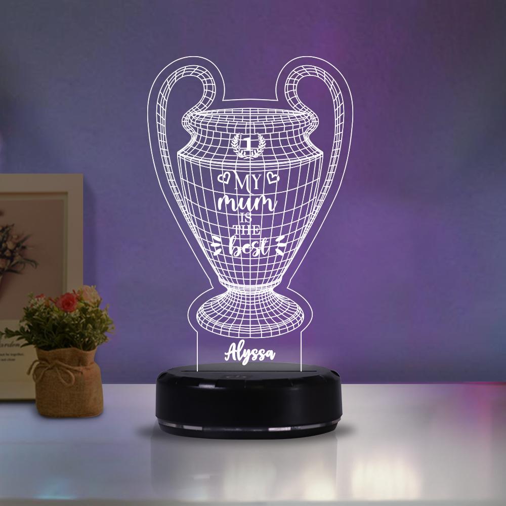 Custom Name Trophy Acrylic Night Light