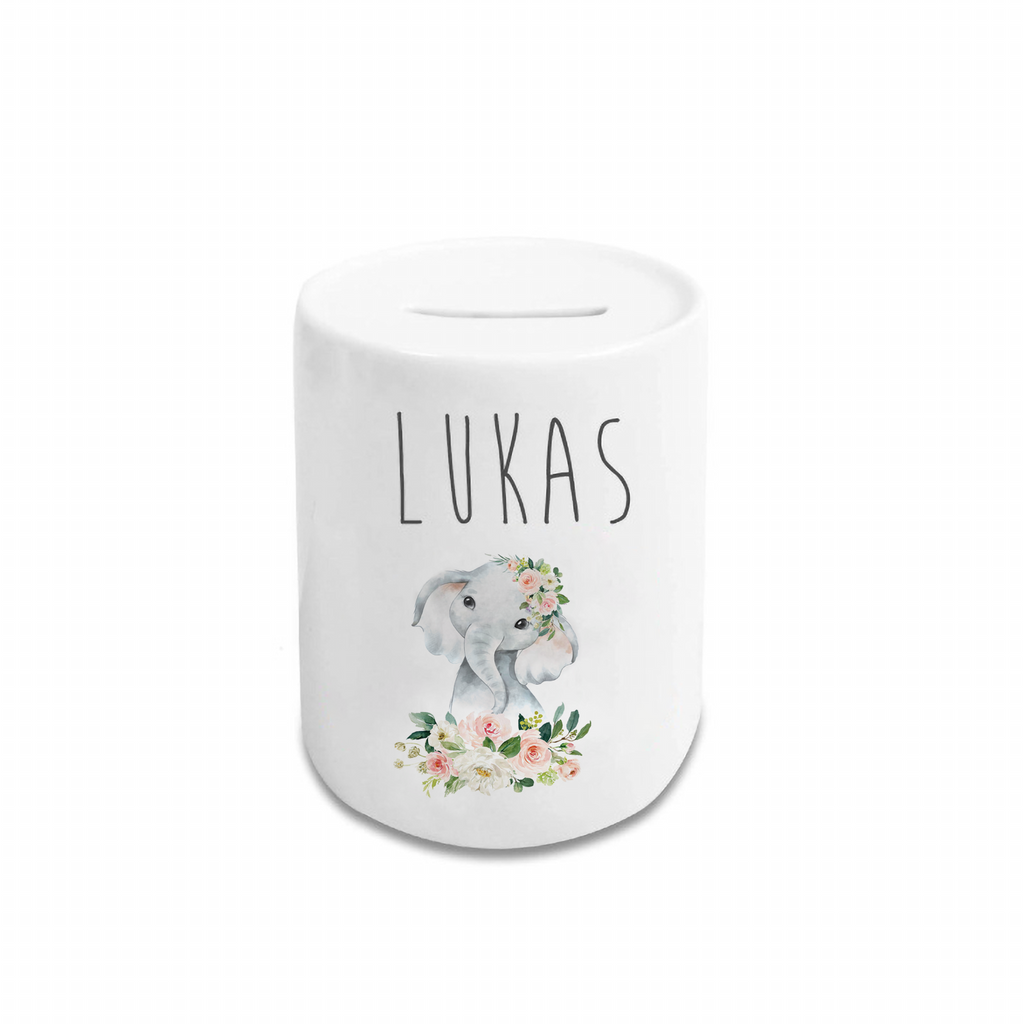 Personalized Cartoon Money Box II28 - Elephant