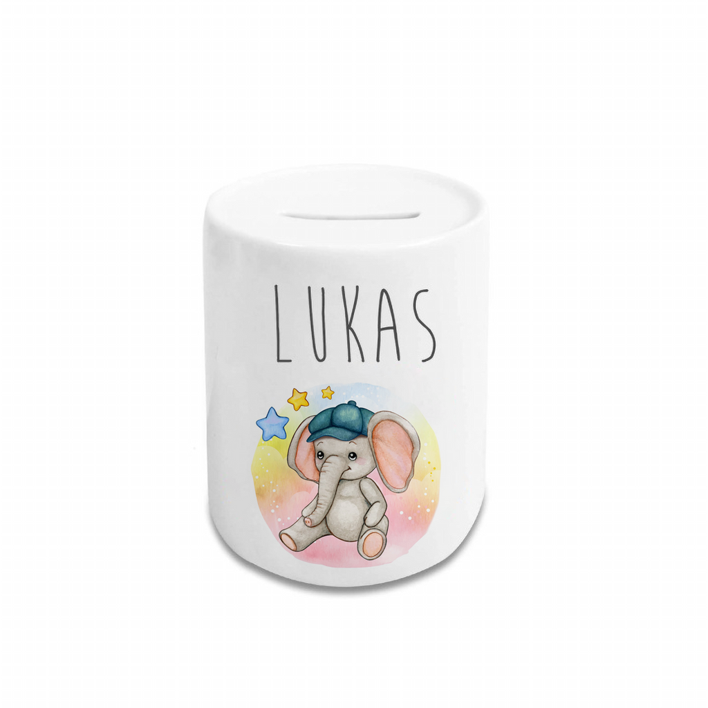 Personalized Cartoon Money Box II30 - Elephant