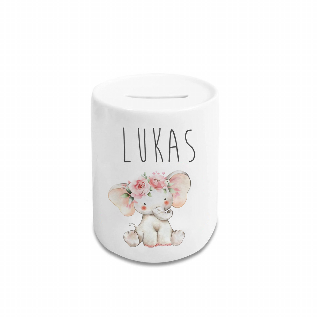 Personalized Cartoon Money Box II31 - Elephant