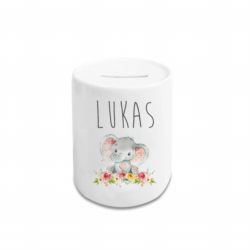 Personalized Cartoon Money Box II18 - Elephant
