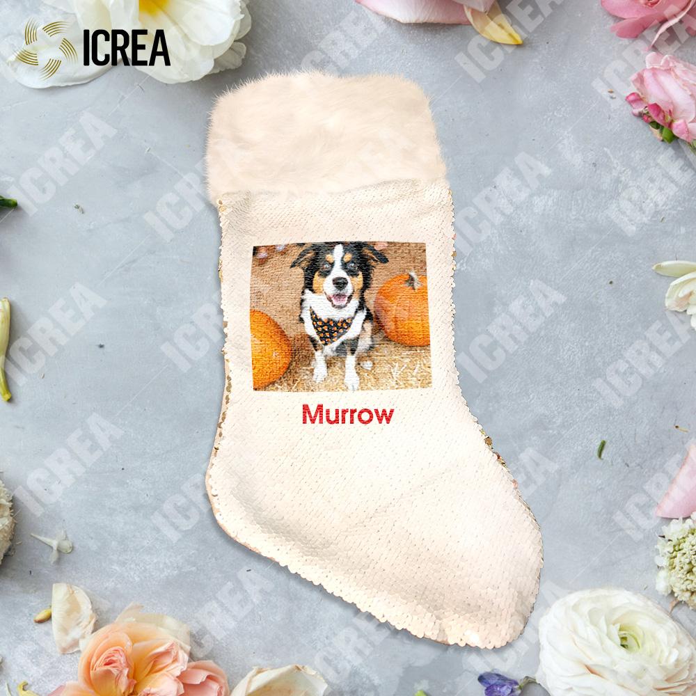 Personalized Sequins Christmas Stocking