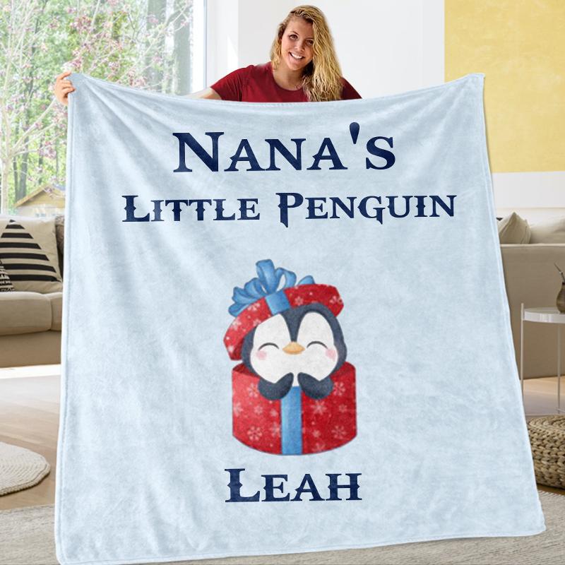 Custom CHRISTMAS BLANKET with Nickname & Kids Names