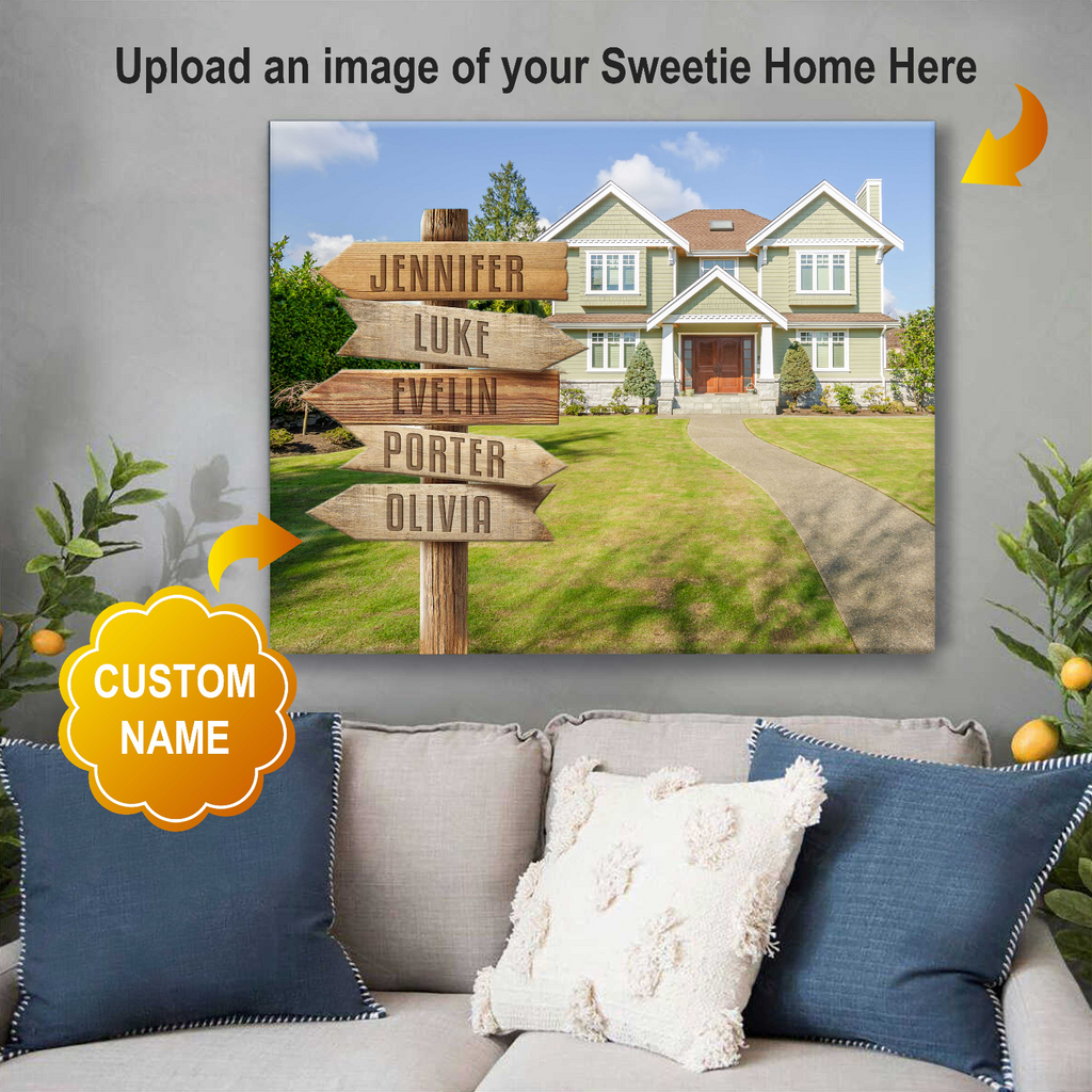 Personalized Sweetie Home Canvas