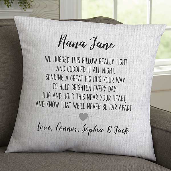Hug Me Personalized 15.7" Hug Throw Pillow