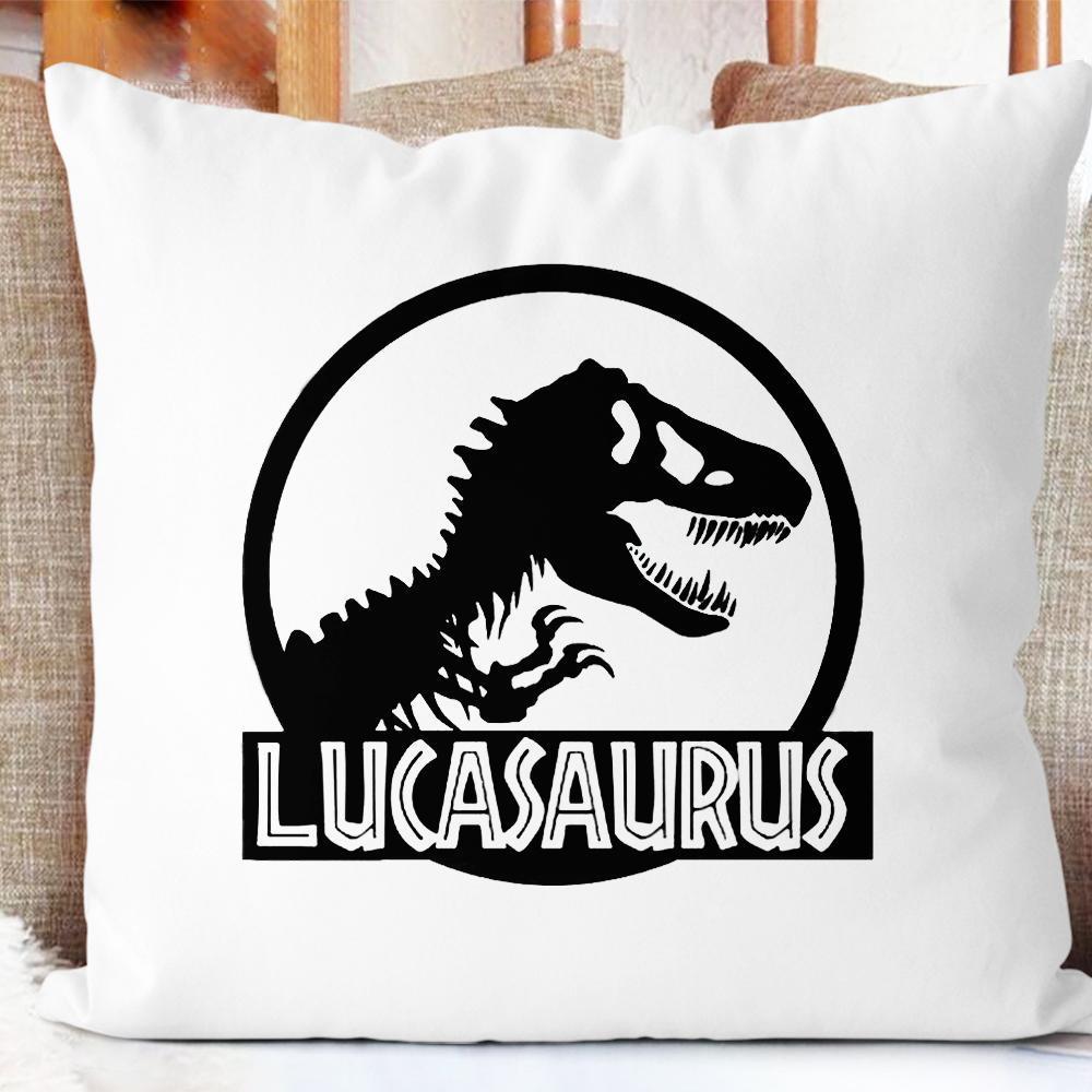 Personalize Name  Dinosaur pillowcase，Baby's first christmas gift