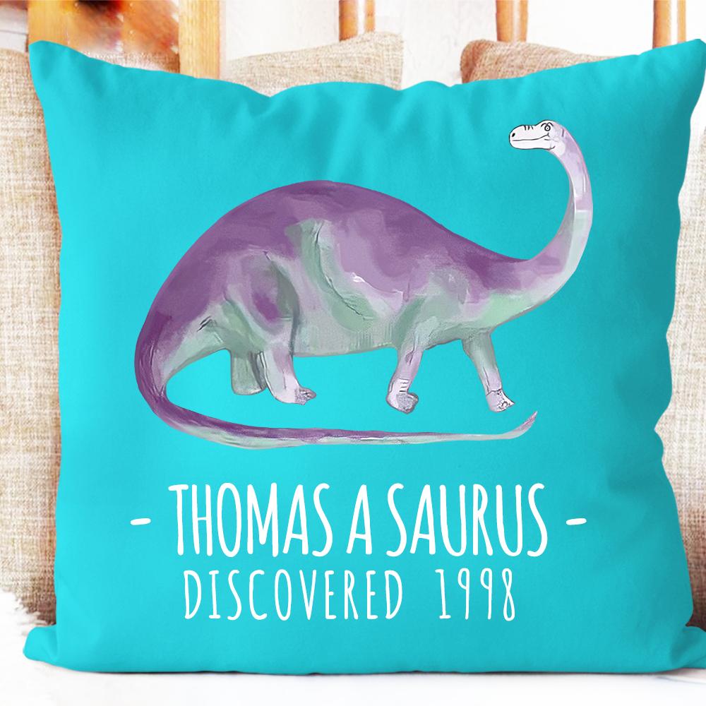 Personalized Dinosaur Name Pillowcase, Custom Dinosaur Kids Bedroom Decor II