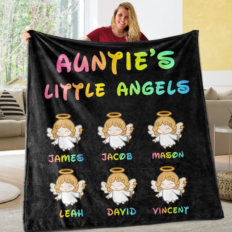 Custom CHRISTMAS BLANKET with Nickname & Kids Names