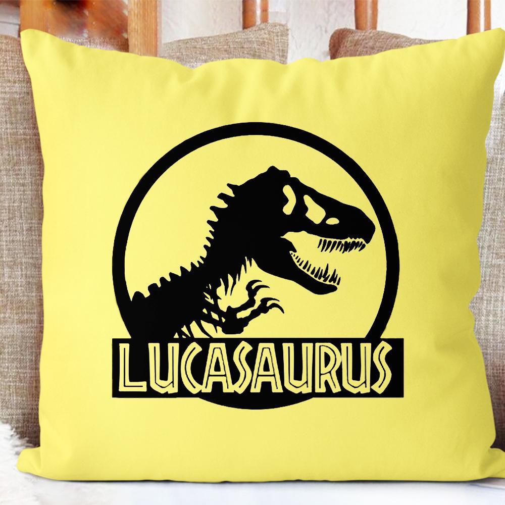 Personalize Name  Dinosaur pillowcase，Baby's first christmas gift