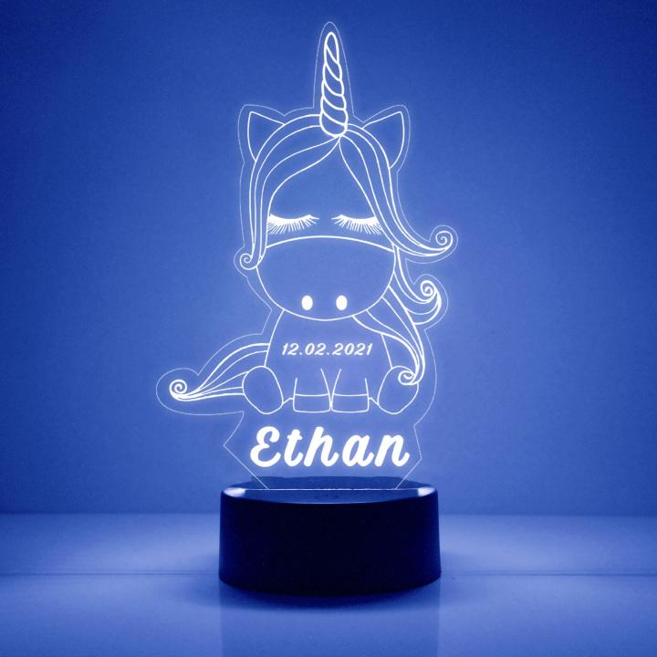 Custom Name Unicorn Children's Night Light - 7 Colors 3D Night Light, New Christmas Gift!