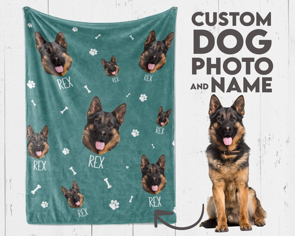 Custom Pet Name&Photo Blanket, New Christmas Gift!
