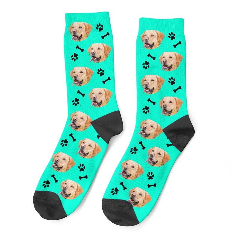 New Custom Christmas Socks With Your Pet's Face