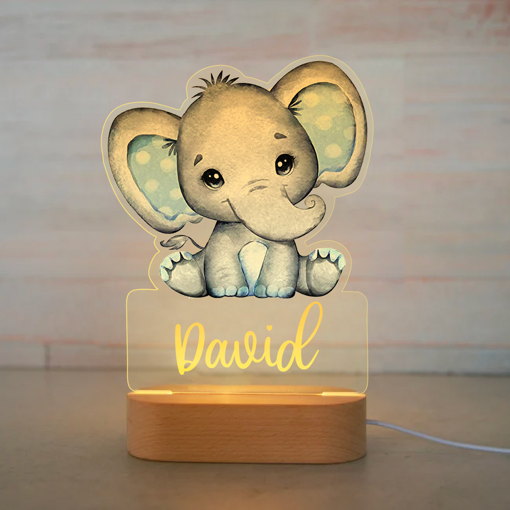 Custom Colorful Night Lights Animals-I02 Elephant