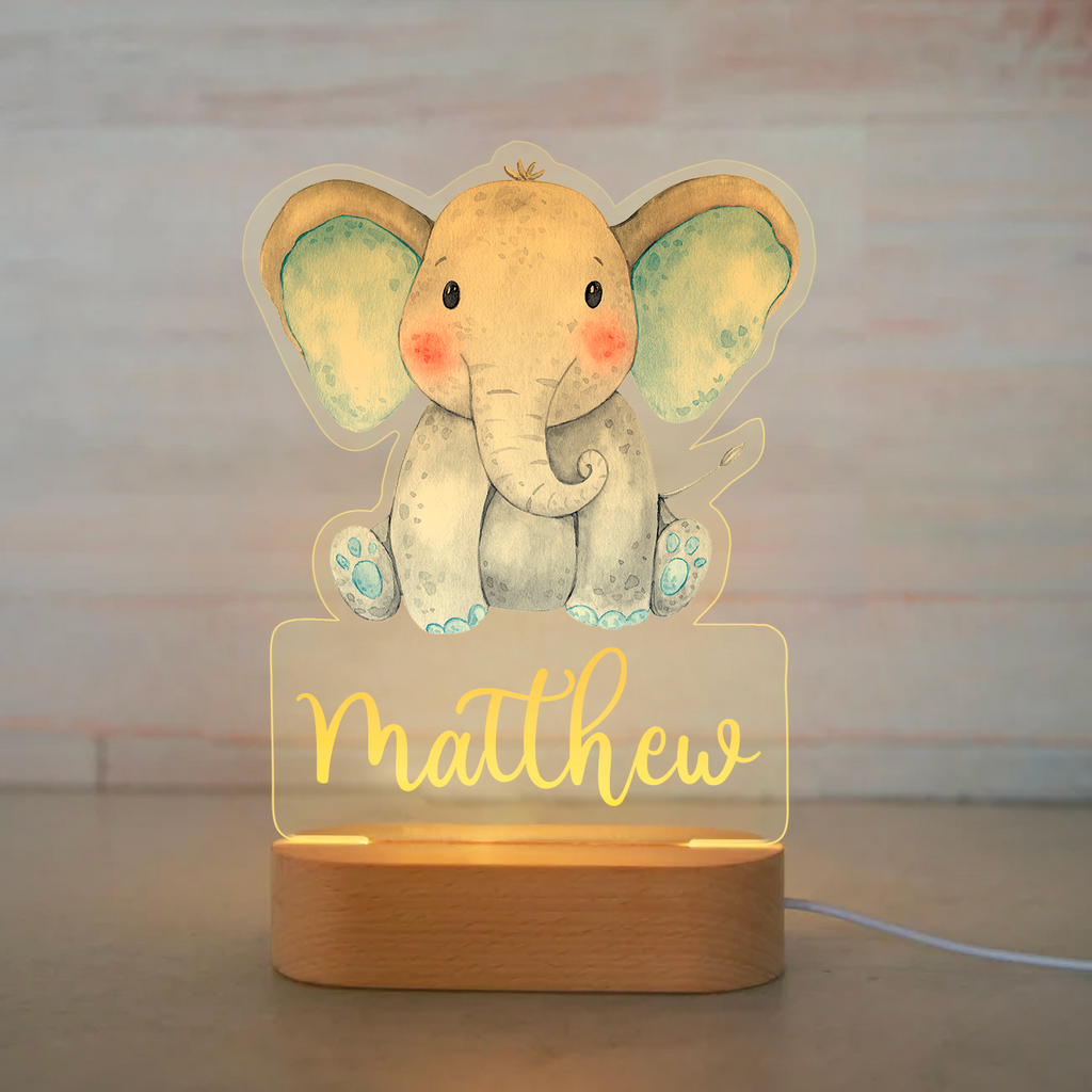 Custom Colorful Night Lights Animals-I04 Elephant