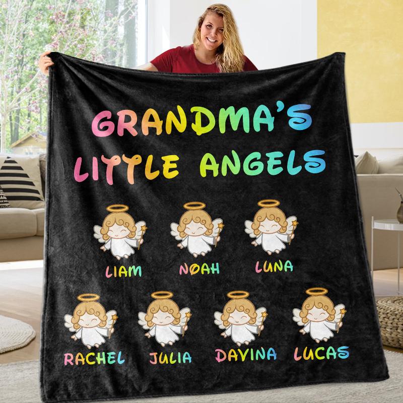 Custom CHRISTMAS BLANKET with Nickname & Kids Names