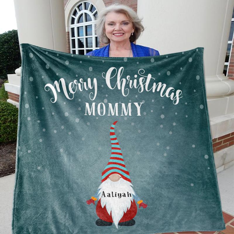 Custom CHRISTMAS BLANKET with Nickname & Kids Names