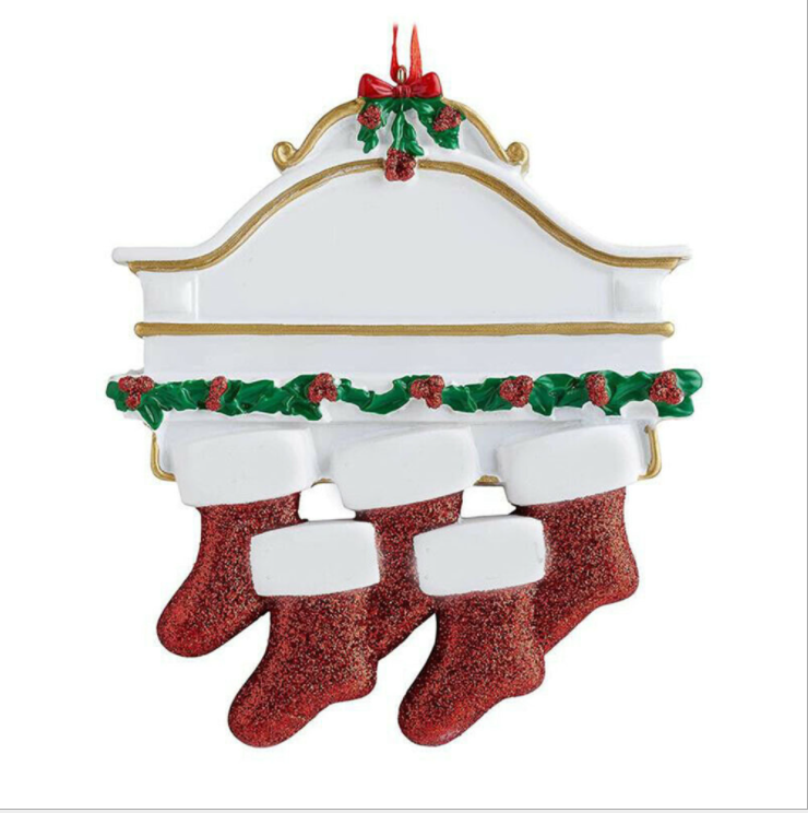 Custom Christmas Red Socks Ornament Decoration