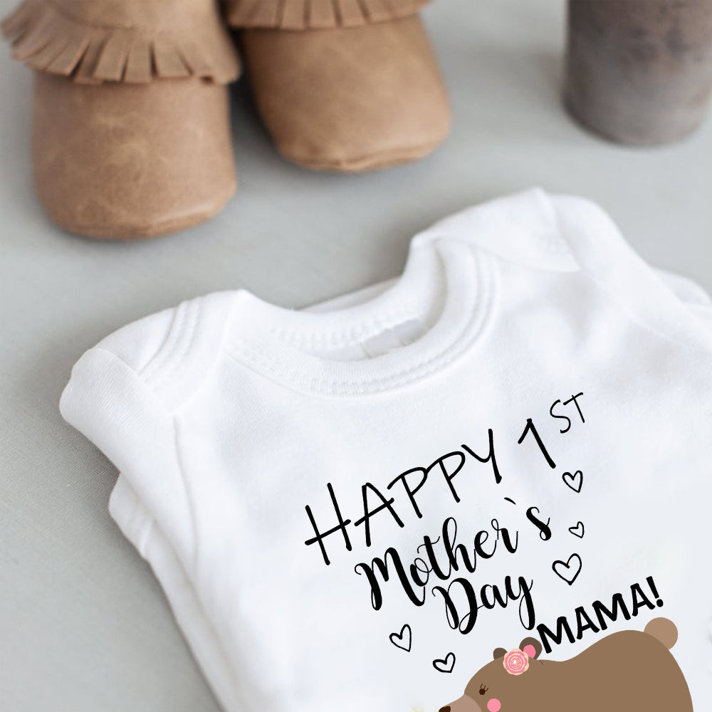 Bear Bodysuit, Custom Baby Onesie, Funny Baby Onesie, Baby Boy Onesie, Baby Girl Onesie, Mother's Day Bodysuit