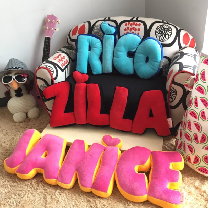 Custom Name Shaped Pillow
