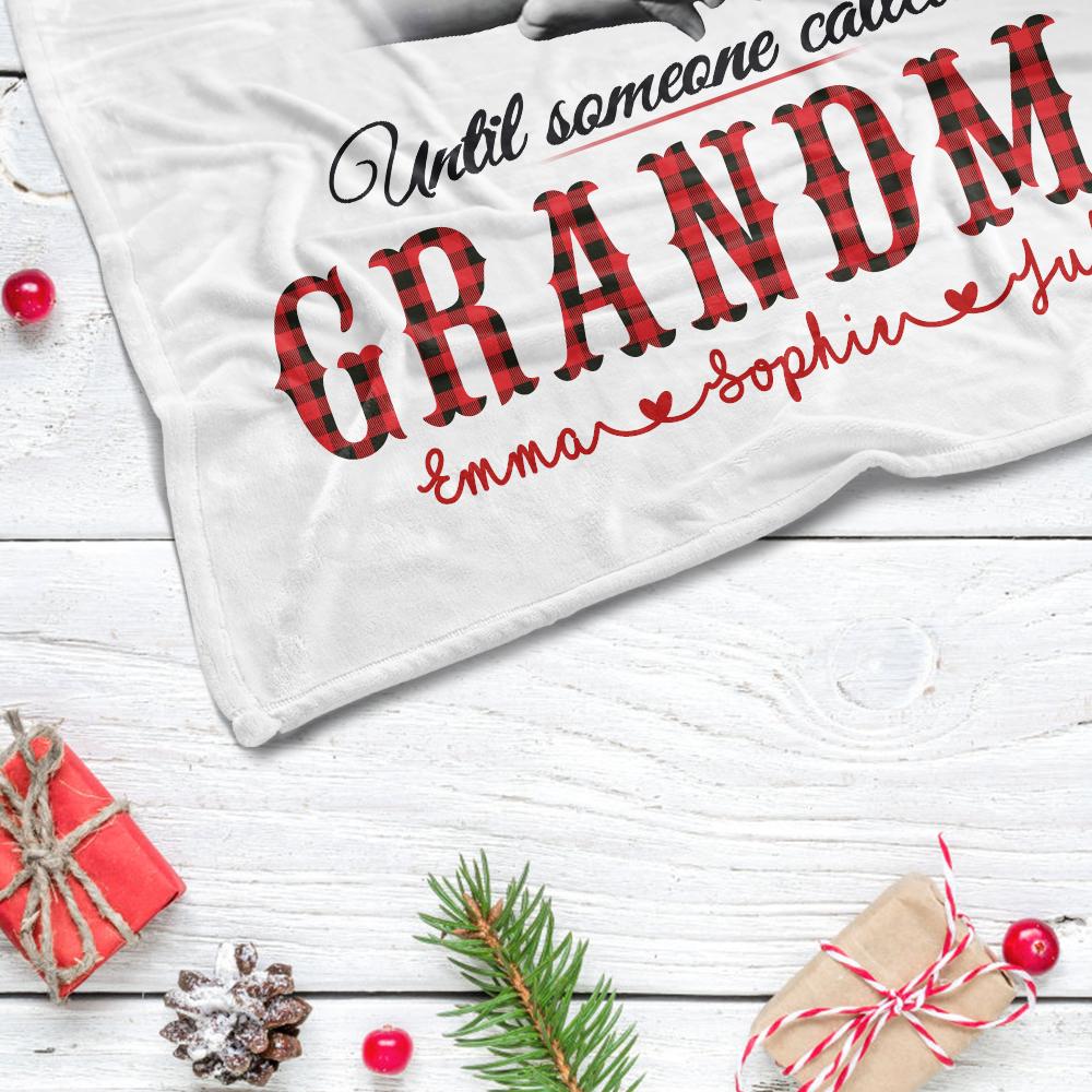 Customized Grandparent Blanket with Grandkids' Names