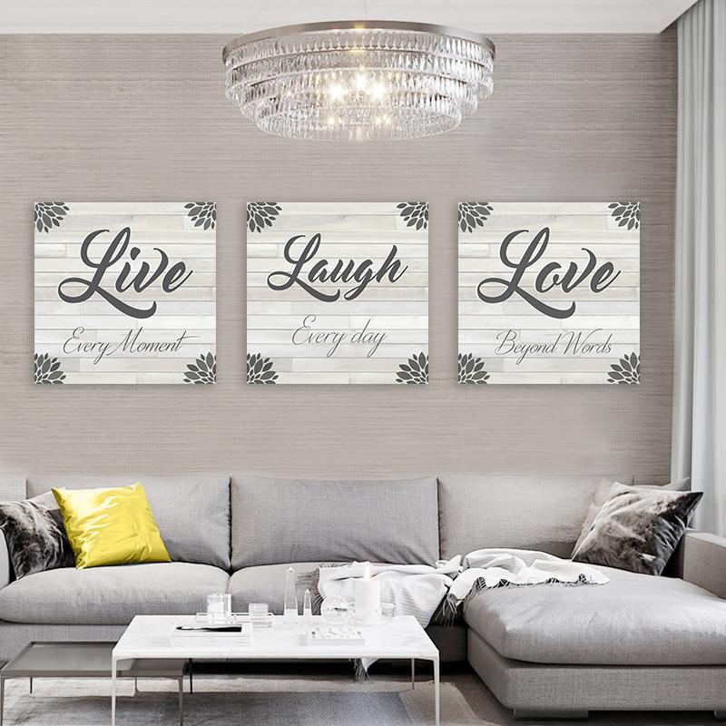 Live Laugh Love Canvas Art Set - BUY 2 SAVE 10%