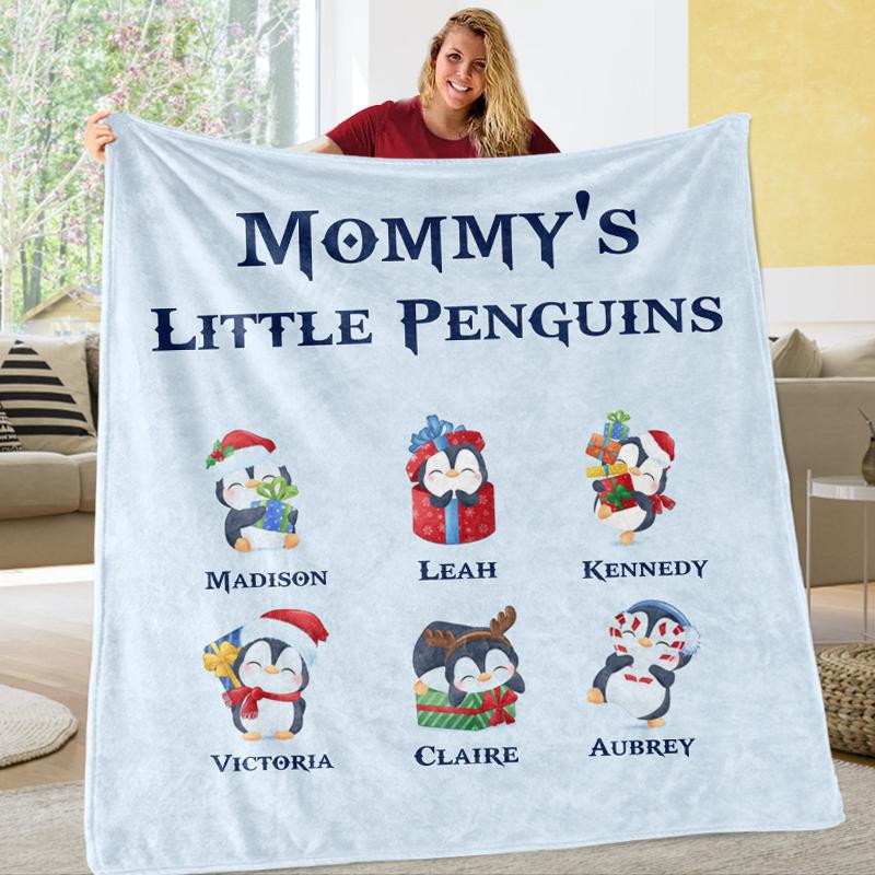 Custom CHRISTMAS BLANKET with Nickname & Kids Names