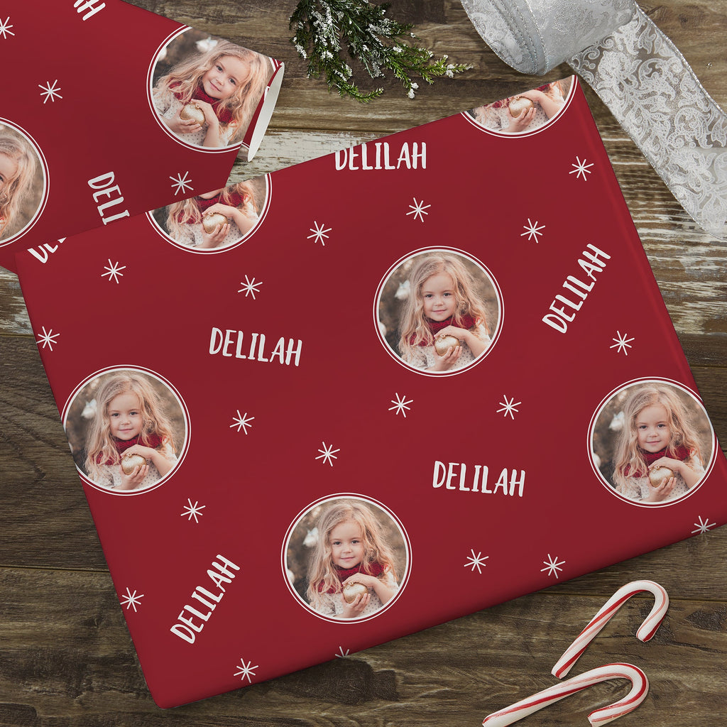 New Christmas Personalized Photo Wrapping Paper Roll